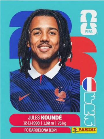#FRA005 | Panini | Fifa World Cup Stickers | 2026 | Jules KOUNDE| Francia