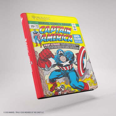 Gamegenic | Magic: The Gathering | Marvel Super Heroes Zip-Up Album 18-Pocket - Captain America and Black Panther) )