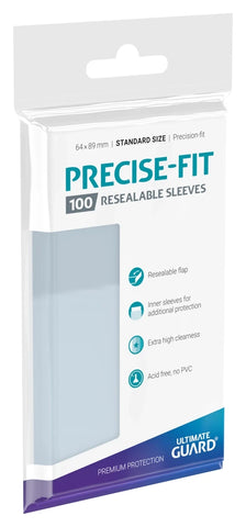 Precise-Fit Sleeves Standard Size (100) - Resealable