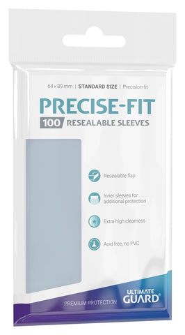 Precise-Fit Sleeves Standard Size (100) - Resealable