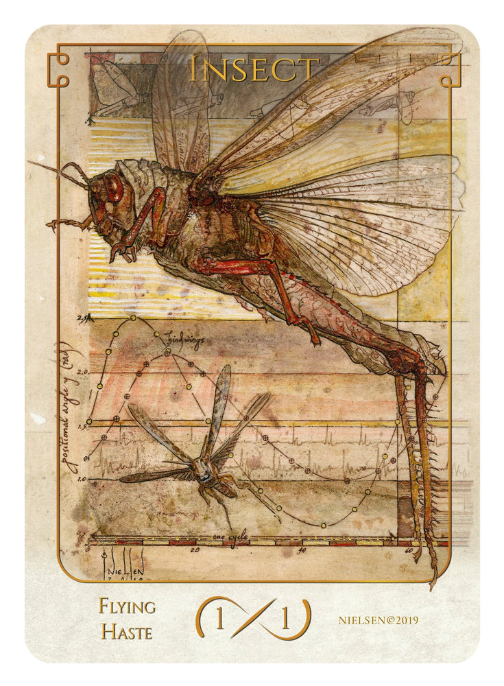 Tokens of Spirit: Insect Token (1/1 - Flying, Haste) (Foil)
