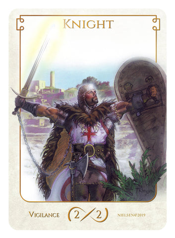 Tokens of Spirit: Knight Token (2/2 - Vigilance) (Foil)