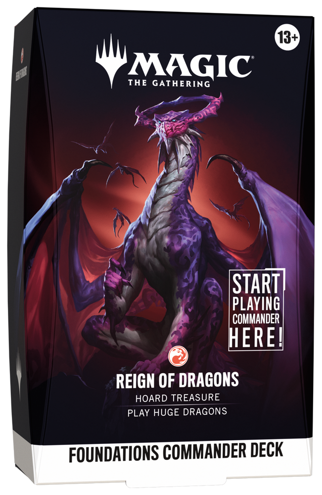 Magic: The Gathering | Foundations Commander [FDC] | Commander Deck | Reign of Dragons