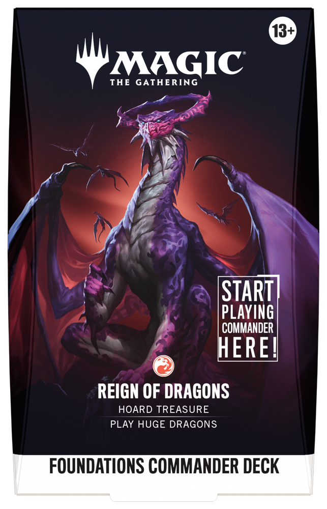 Magic: The Gathering | Foundations Commander [FDC] | Commander Deck | Reign of Dragons