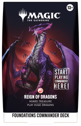 Magic: The Gathering | Foundations Commander [FDC] | Commander Deck | Reign of Dragons