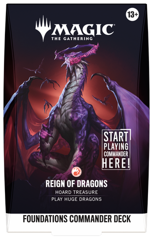 Magic: The Gathering | Foundations Commander [FDC] | Commander Deck | Reign of Dragons