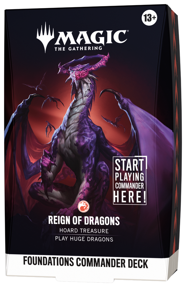 Magic: The Gathering | Foundations Commander [FDC] | Commander Deck | Reign of Dragons