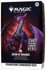 Magic: The Gathering | Foundations Commander [FDC] | Commander Deck | Reign of Dragons