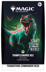 Magic: The Gathering | Foundations Commander [FDC] | Commander Deck | Tramplesaurus Rex