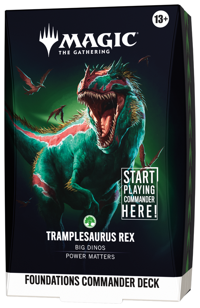Magic: The Gathering | Foundations Commander [FDC] | Commander Deck | Tramplesaurus Rex