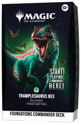 Magic: The Gathering | Foundations Commander [FDC] | Commander Deck | Tramplesaurus Rex