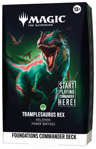 Magic: The Gathering | Foundations Commander [FDC] | Commander Deck | Tramplesaurus Rex