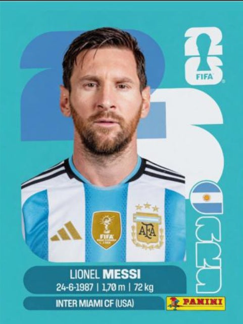 #ARG017 | Panini | Fifa World Cup Stickers | 2026 | Lionel Messi | Argentina