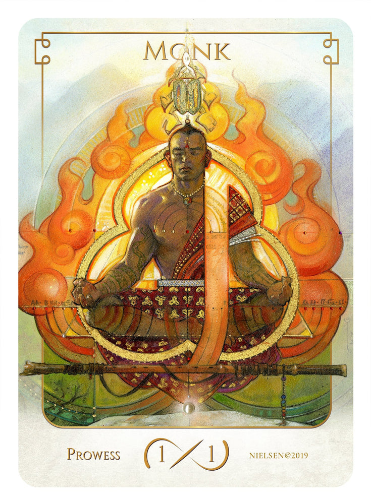 Tokens of Spirit: Monk Token (1/1 - Prowess) (Foil)