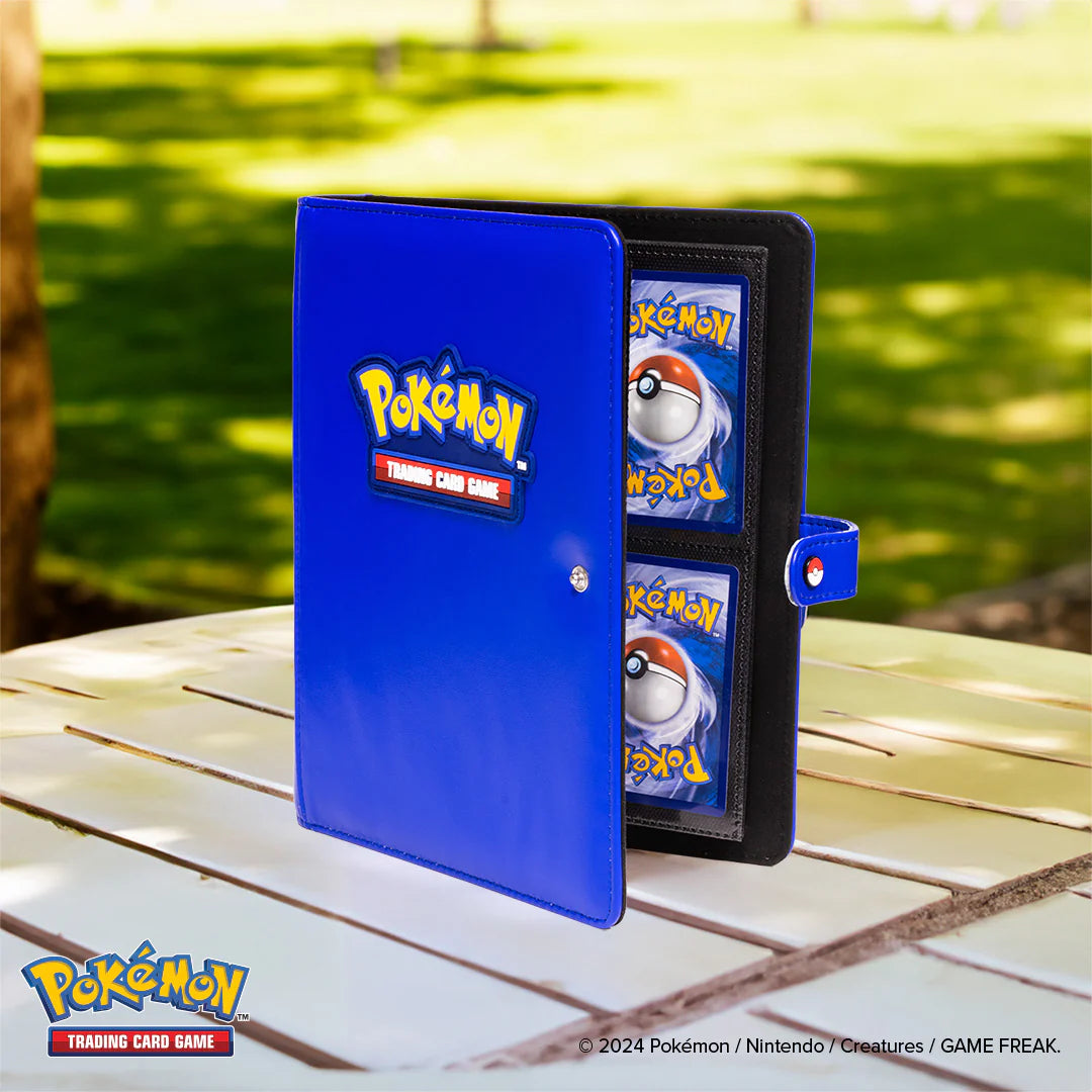 Premium Blue 4-Pocket Snap Binder for Pokémon