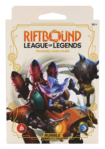 Riftbound TCG: Spiritforged Champion Deck Display - Rumble