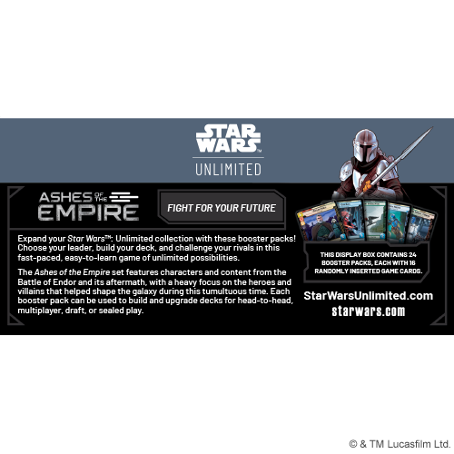 Preorden | Star Wars Unlimited - Ashes of the Empire: Booster Display