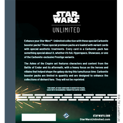 Preorden | Star Wars Unlimited - Ashes of the Empire: Carbonite Booster Display