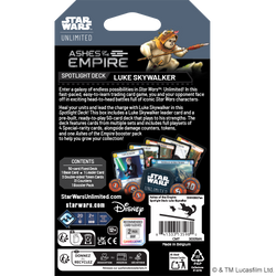 Preorden | Star Wars Unlimited - Ashes of The Empire: Luke Skywalker Spotlight Deck