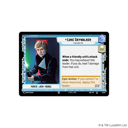 Preorden | Star Wars Unlimited - Ashes of The Empire: Luke Skywalker Spotlight Deck