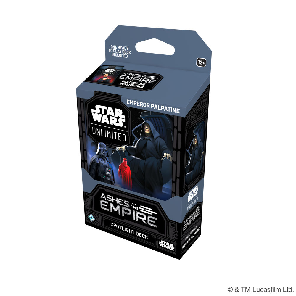 Preorden | Star Wars Unlimited - Ashes of The Empire: Emperor Palpatine Spotlight Deck
