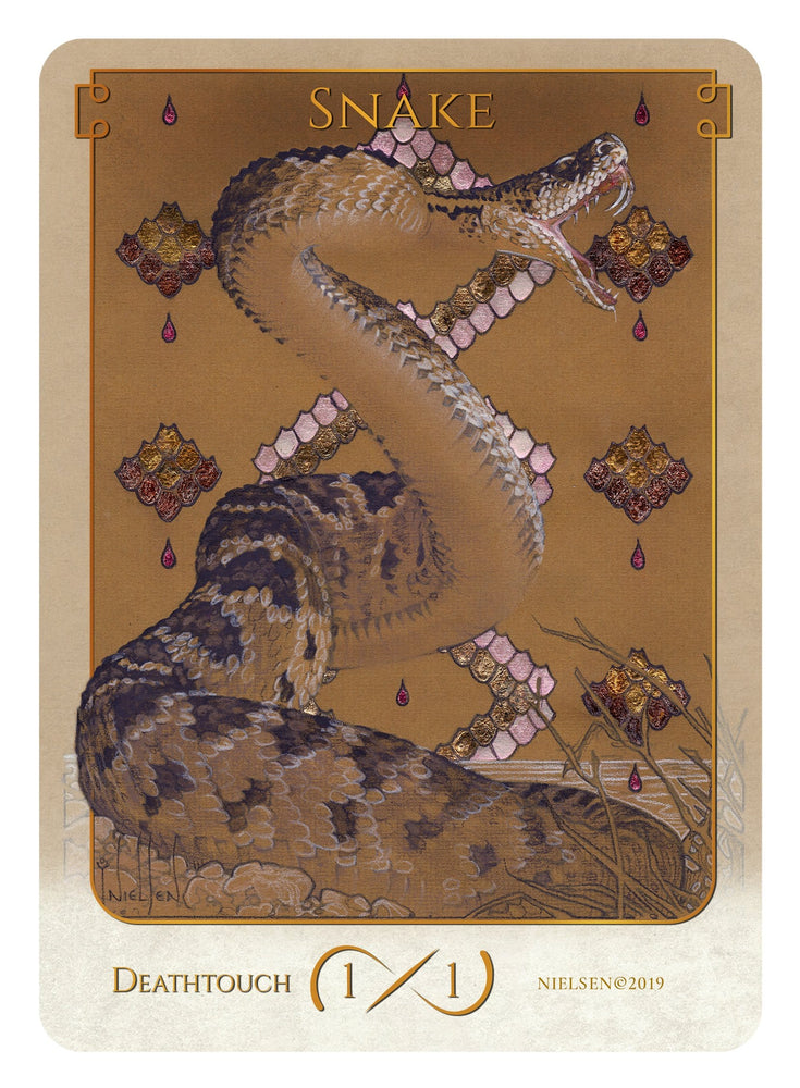 Tokens of Spirit: Snake Token (1/1 - Deathtouch) (Foil)