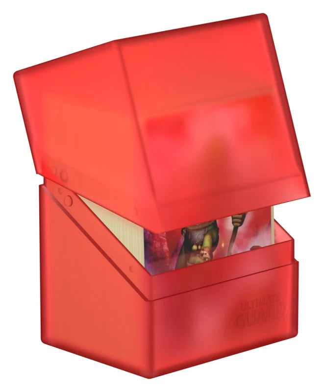 Ultimate Guard: Deck Case: Boulder 80+ Standard Size - Ruby