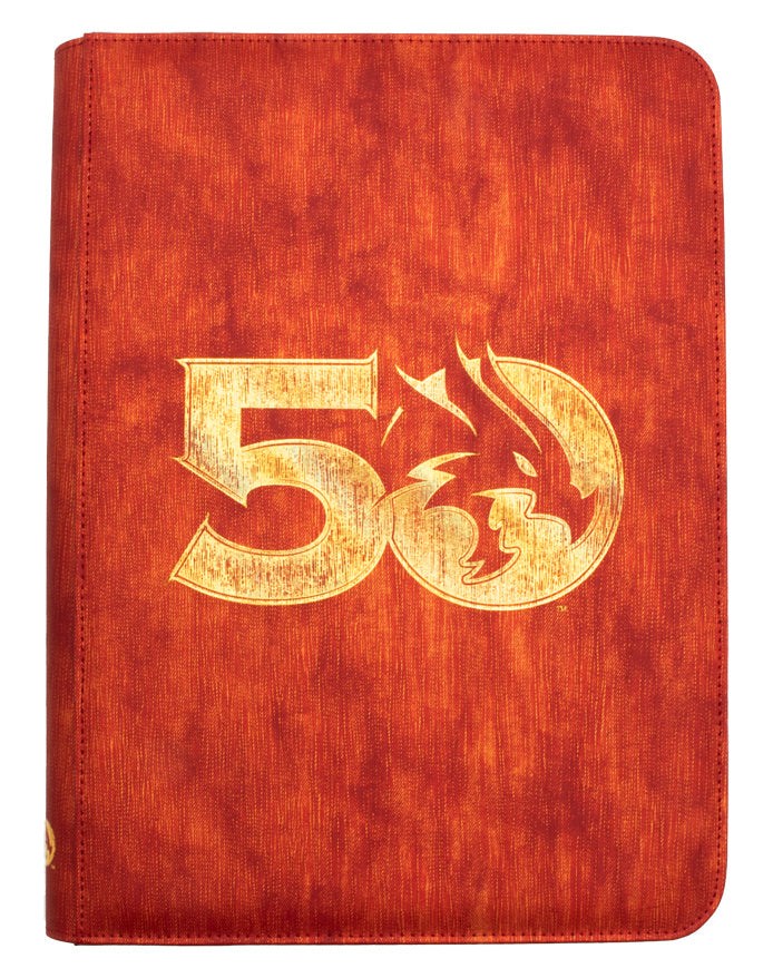 50th Anniversary Printed Leatherette Book Folio for Dungeons & Dragons