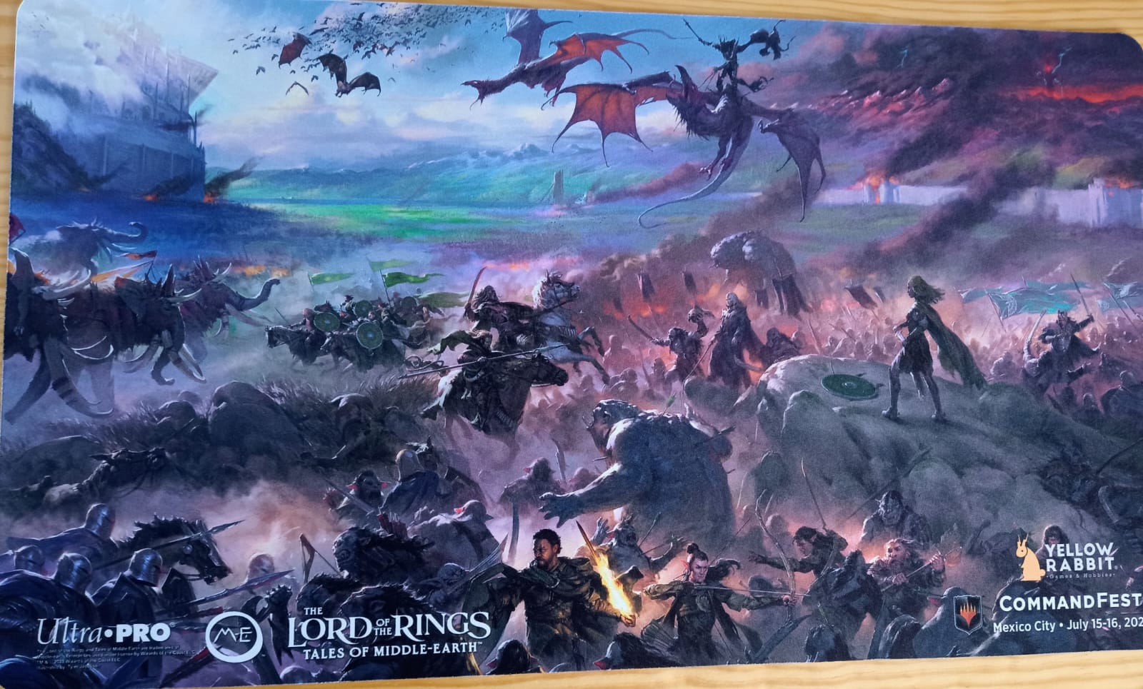 Playmat The Lord Of The Rings: Tales Of Middle-Earth Black Stitched