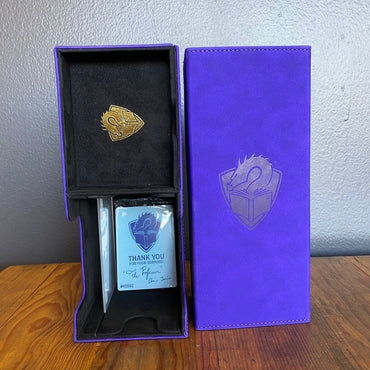 The Academic 133+ XL Deck Box — Purple/Black Magic: The Gathering