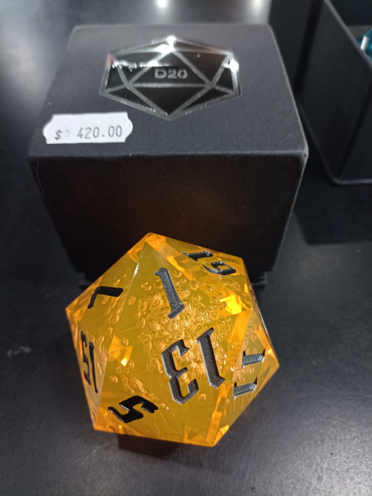 Dados D20 Amarillo