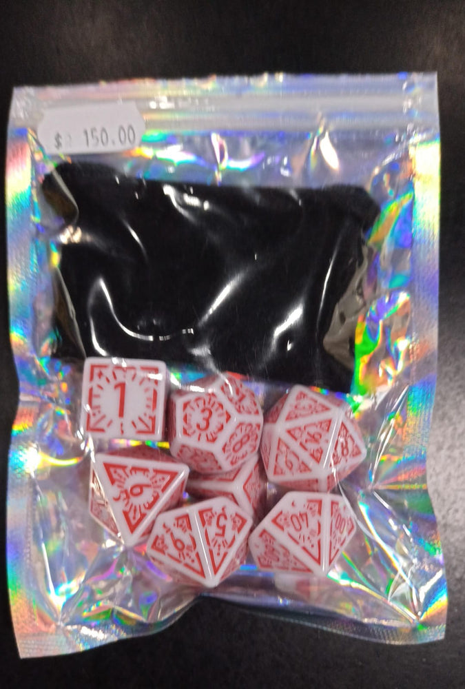 Dados (Blanco/Rojo)