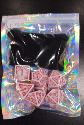 Dados (Blanco/Rojo)