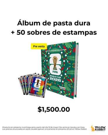 Álbum de Pasta Dura + 50 Sobres FIFA World Cup 2026 - Official Sticker Collection [Bundle]