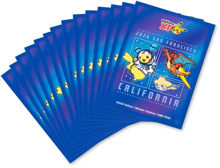 Pokemon: San Francisco Exclusive World 2026 - 65 Card Sleeves - Pikachu Astronaut