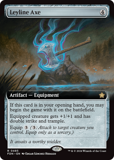 Leyline Ax (Extended Art) [Foundations] 