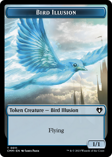 Bird Illusion Token [Commander Masters Tokens] 