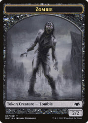 Angel (002) // Zombie (007) Double-Sided Token [Modern Horizons Tokens] 