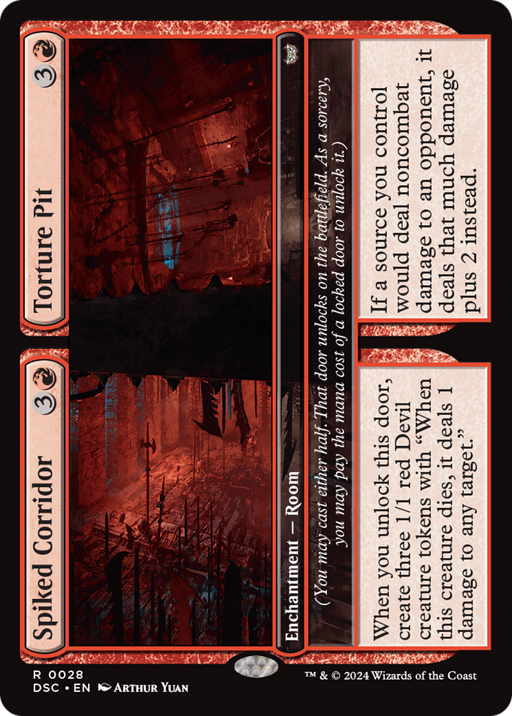 Spiked Corridor // Tortured Pit [Duskmourn: House of Horror Commander] 