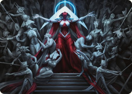 Elesh Norn, Mother of Machines Art Card [Phyrexia: All Will Be One Art Series] 