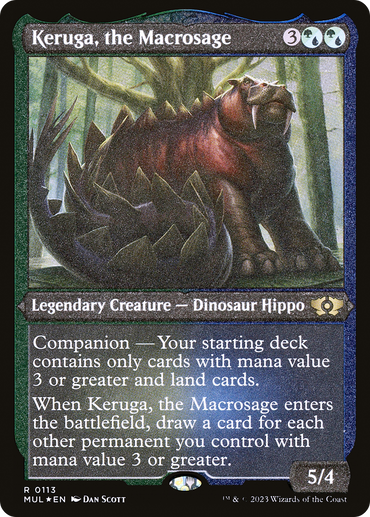 Keruga, the Macrosage (Foil Etched) [Multiverse Legends]