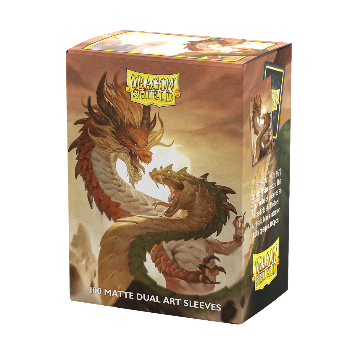 Dragon Shield: Standard Size 100ct Art Sleeves - Wood Snake 2025 (Dual Matte) 