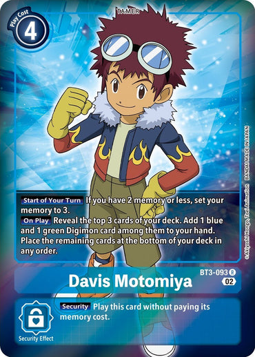 Davis Motomiya [BT3-093] (Alternate Art) [Starter Deck: Jesmon] 