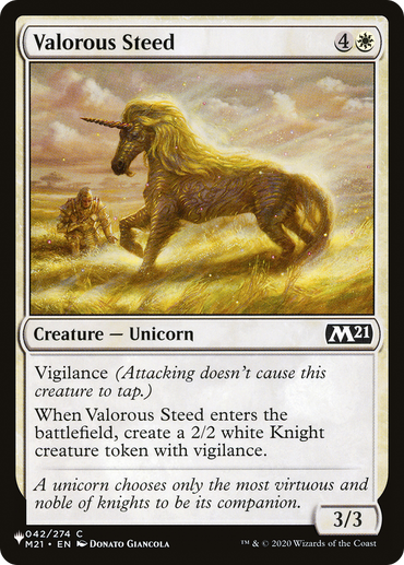 Valorous Steed [The List Reprints] 