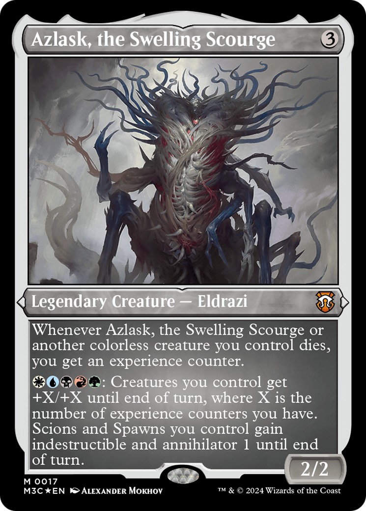 Azlask, the Swelling Scourge (Foil Etched) [Modern Horizons 3 Commander] 