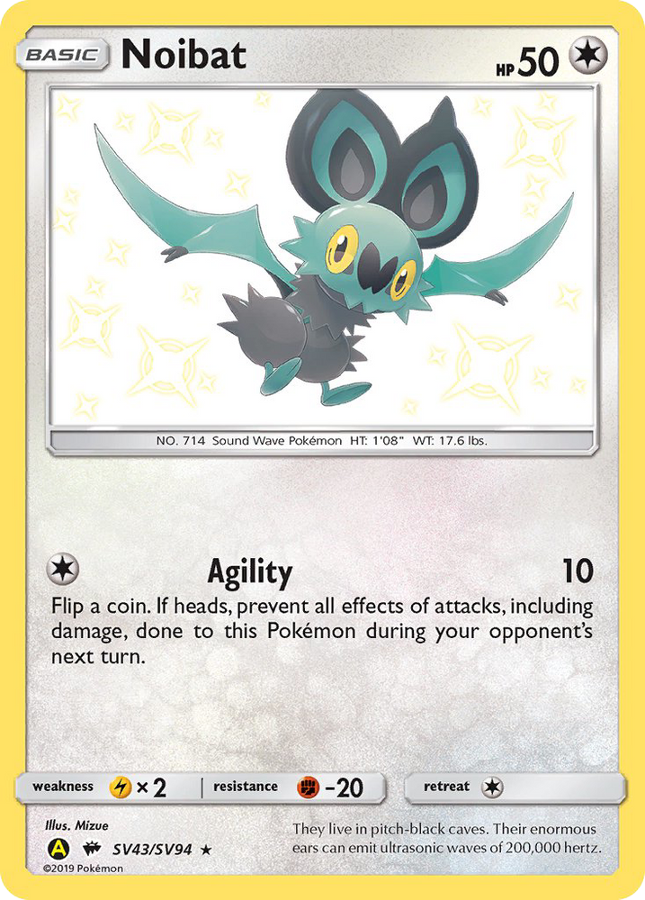 Noibat (SV43/SV94) [Sun &amp; Moon: Hidden Fates - Shiny Vault] 