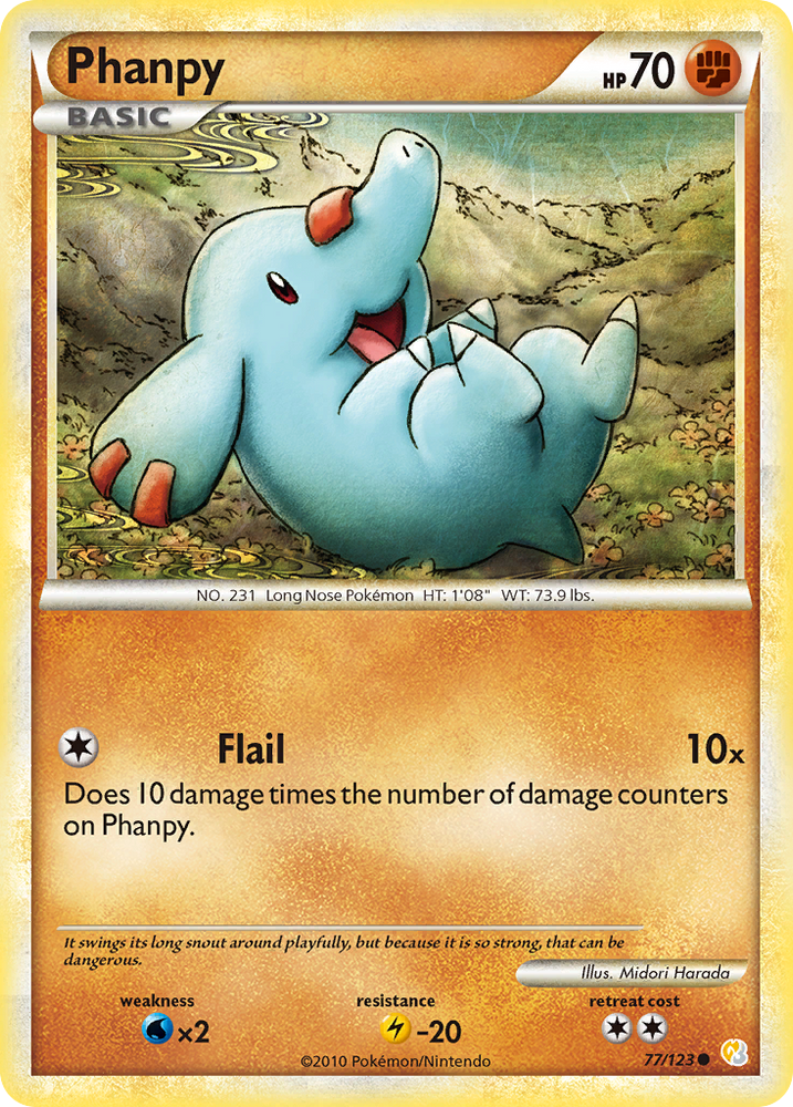 Phanpy (77/123) [HeartGold &amp; SoulSilver: Base Set] 