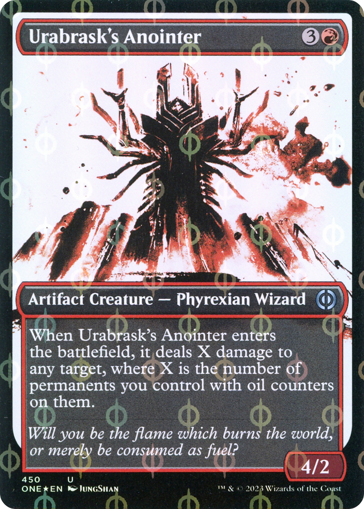 Urabrask's Anointer (Showcase Ichor Step-and-Compleat Foil) [Phyrexia: All Will Be One] 