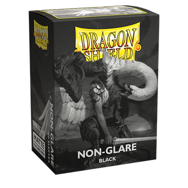 Dragon Shield: Standard 100ct Sleeves - Black (Non-Glare Matte) 