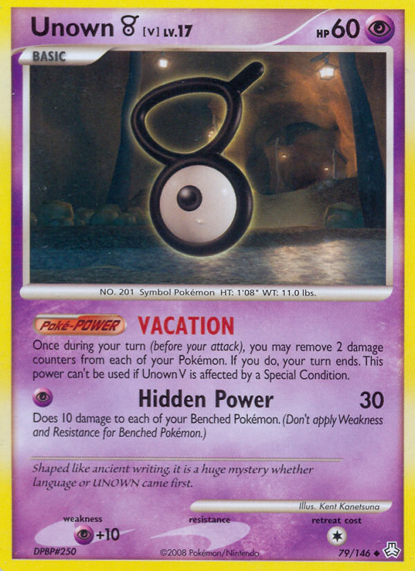 Unown V (79/146) [Diamond &amp; Pearl: Legends Awakened] 